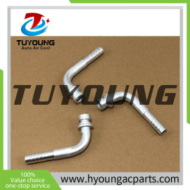 China supplier auto a/c pipe fittings size 13/32 90 degree