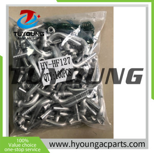 China supplier auto a/c pipe fittings size 13/32 90 degree