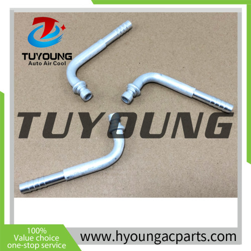 China supplier auto a/c pipe fittings size 5/16 90 degree