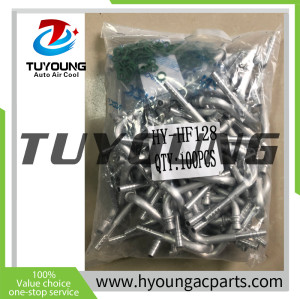 China supplier auto a/c pipe fittings size 5/16 90 degree