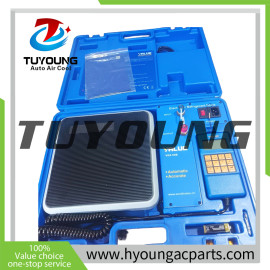 VES-50B Digital Refrigerant Electronic Scale 50KG; for HVAC (Heating, Ventilation, and Air Conditioning) and automotive air conditioning systems.