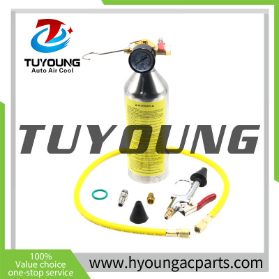 auto Air Conditioner System Flush Canister Gun Kit R134 R12 R22 R410 R404