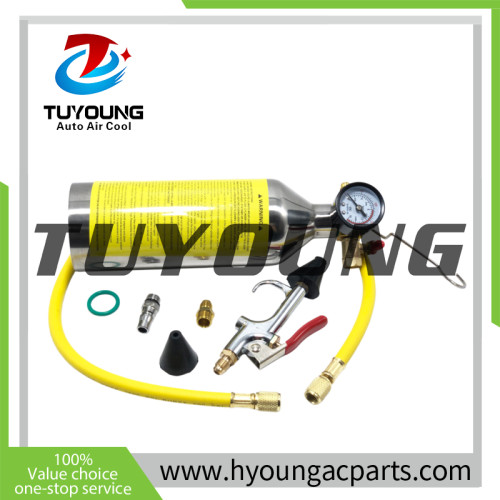auto Air Conditioner System Flush Canister Gun Kit R134 R12 R22 R410 R404