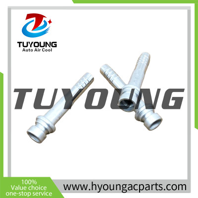 China supplier auto a/c pipe fittings size 13/32 180 degree