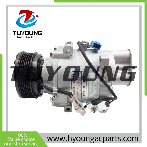 Auto A/C Compressor for Chery Fulwin A15 A13 E53; Scroll 100mm 6PK 12V; Pa11-8104010bd WXH-086-AM1 WXH-086-AM0 WXH-086-AM4 ATC-086-AM0/ ATC-086-AM4