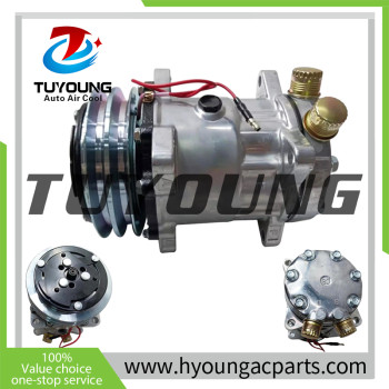 SD7H15 2pk 132mm 12v auto ac compressor for Deutz-Fahr 65204000 4363723 72504984 78571 850893N DZAK013 1012-14912 CO-2054CA 65204000