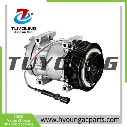 Auto a/c compressor for DAF 85 2001-2020 XF 105 2005- SD7H15 130mm 12V 7PK 1685170 1815581 1864126 2041760 8FK351135211 1641-183 1685-170