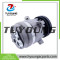 V5 1PK 12V 132mm A/C Compressor 2208-6012B 22086012B for Hyundai Excavator R200W-7 Komatsu Doosan Daewoo Excavator B55W-1, B55W-2, DX35Z, DX53W, DX55, DX55W