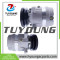 V5 1PK 12V 132mm A/C Compressor 2208-6012B 22086012B for Hyundai Excavator R200W-7 Komatsu Doosan Daewoo Excavator B55W-1, B55W-2, DX35Z, DX53W, DX55, DX55W