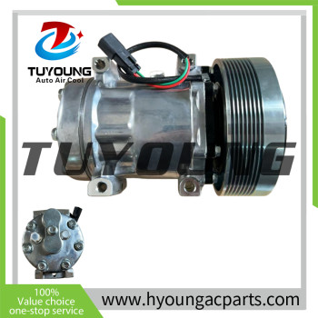 SD7H15 4302 4840 58798 5318 Auto A/C Compressor CATERPILLAR Case IH New Holland Tractor 183-5106 5011179 1835106 75R81134 RD5112360