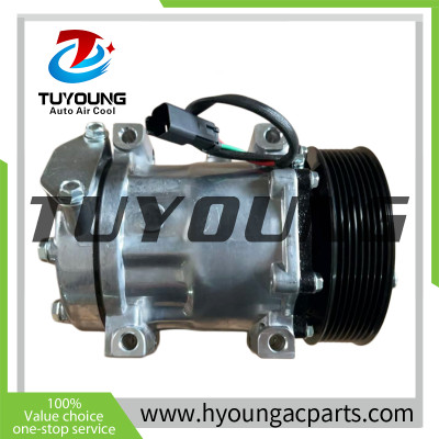 SD7H15 Sanden 7H15 6096 6450 a/c compressor for Caterpillar 313D 316E 316EL 318EL 3729493 372-9493 3439671 343-9671