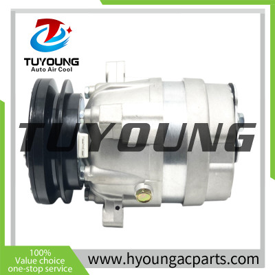 V5 1PK 12V 132mm A/C Compressor 2208-6012B 22086012B for Hyundai Excavator R200W-7 Komatsu Doosan Daewoo Excavator B55W-1, B55W-2, DX35Z, DX53W, DX55, DX55W