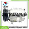 V5 1PK 12V 132mm A/C Compressor 2208-6012B 22086012B for Hyundai Excavator R200W-7 Komatsu Doosan Daewoo Excavator B55W-1, B55W-2, DX35Z, DX53W, DX55, DX55W