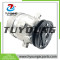 V5 1PK 12V 132mm A/C Compressor 2208-6012B 22086012B for Hyundai Excavator R200W-7 Komatsu Doosan Daewoo Excavator B55W-1, B55W-2, DX35Z, DX53W, DX55, DX55W