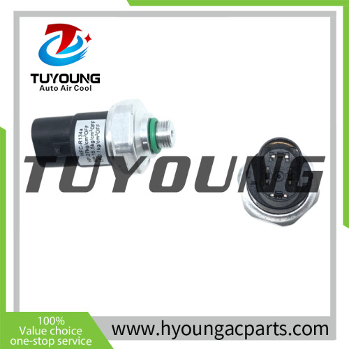 Auto a/c pressure switch HFC-R134a; HP: 27kg/cm²OFF; MP: 15.5kg/cm²OFF; LP: 2.1kg/cm²0FF;  diameter: 10.77mm