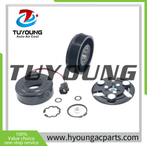 AUTO AC Compressor clutch for Changan CS55 2017- H15T0141330 SD 7V16  6pk 105mm 12v, bearing size: 35*52*20mm