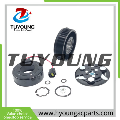 AUTO AC Compressor clutch for Changan CS55 2017- H15T0141330 SD 7V16  6pk 105mm 12v, bearing size: 35*52*20mm