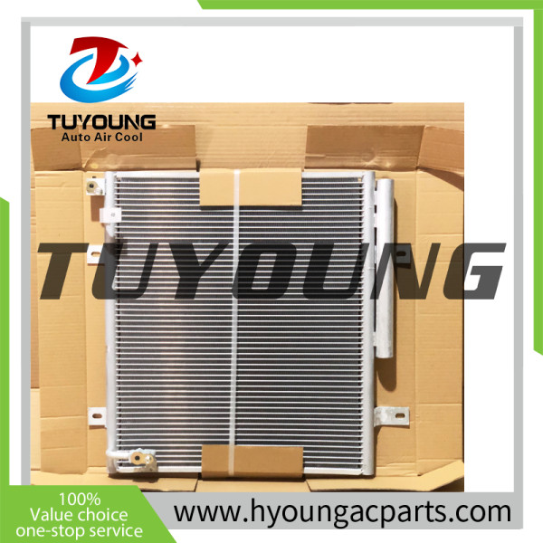 Auto a/c condenser for Volvo Bagger VOE14591539 14591539 size 445* 527* 19 mm