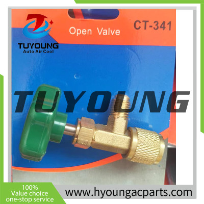 CT-341 R134a Self Sealing Can Tap Opener for R134a Refrigerant with Tank Adapter for 1/4