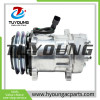 SD7H15 2pk 24V 132mm car a/c compressor Silver Wheels fit Volvo Excavators EC140 EC160D EC200D 15082742 VOE15082742 VOE11412632 14518640 15082742 11412632