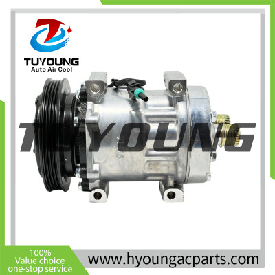Sanden 7H15 4105 SD 709 New Holland construction auto AC compressors 47693200 84356660, 47693200 CASE/IH 580N