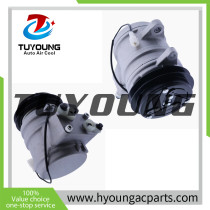 SP10 12V 1PK AC Compressor for Mahindra Tractor 2538 4510 5010 6010 6110; TYM Tractor T503 146283-03200 14628303200 717114 E5800-87291 T4145-87291 E580087291 T414587291