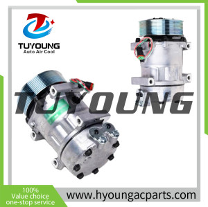 Auto AC Compressor for Doosan Excavatrice DX300LC-5 DX340LC-5 DX380LC-5 DX400LC-5 400102-00260 400102-00513 ZSAE-01218 SD7H15 24V 120mm PV10