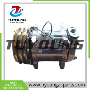 24V A/C Compressor fit SDLG Wheel Loaders L936, L946, L953, L956, L956F, L958, LG936L, LG956L. SDLG Motor Graders: G9180, G9190, G9190F, G9220F. 4190002758
