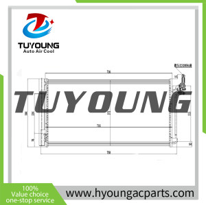 Air Conditioning Condenser fit Land Rover Range Rover Evoque S 2020 2.0 gasolina K8D2-19710-AB K8D219710AB LR115952 J9C18802