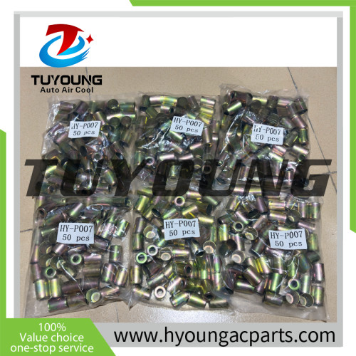 steel auto Air Conditioning fitting HOSE 8; #8, Refrigerant Hose Ferrule