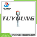 China supplier auto ac pipe fittings,  180° with charging valve fitting in #6, #8, #10, #12
