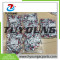China supplier auto ac pipe fittings,  180° with charging valve fitting in #6, #8, #10, #12