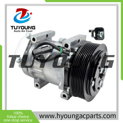 SD7H15 Sanden 7H15 6096 6450 a/c compressor for Caterpillar 313D 316E 316EL 318EL 3729493 372-9493 3439671 343-9671