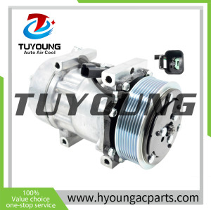 sanden 7h15 709 8067 7890 auto air conditioning compressor fit Scania Truck 114/124 2008>2011 24v 8pk 1376998 1412263 1888034