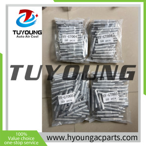 wholesale Size 3/8'' 1/2'' Car AC fitting pipe Pass Through Fitting Adapter, Air Conditioning Hose Pipe Connector Universal
