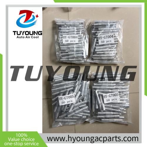 wholesale Size 3/8'' 1/2'' Car AC fitting pipe Pass Through Fitting Adapter, Air Conditioning Hose Pipe Connector Universal