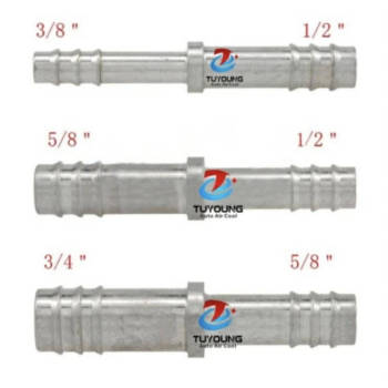 China supplier auto a/c pipe fittings; 180° fitting in 3/8”,  1/2”; 5/8”,  1/2”; 3/4”,  5/8”.