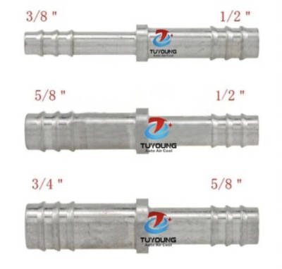 China supplier auto a/c pipe fittings; 180° fitting in 3/8”,  1/2”; 5/8”,  1/2”; 3/4”,  5/8”.