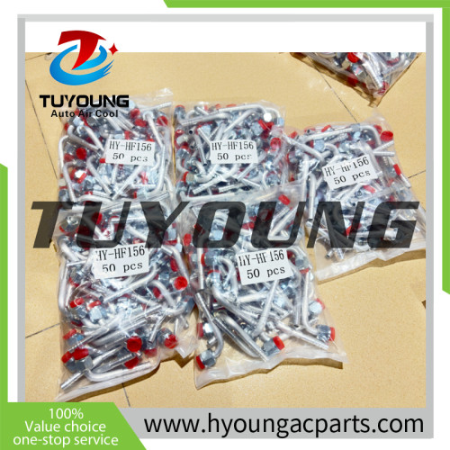 China supplier hight quality auto a/c pipe fittings; 90° fitting in #6, #8, #10, #12.