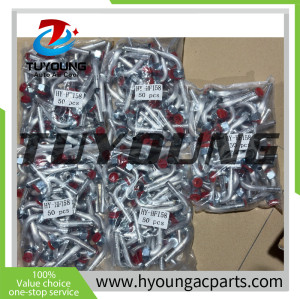 China supplier hight quality auto a/c pipe fittings; 90° fitting in #6, #8, #10, #12.