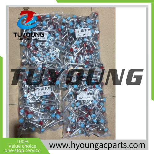 China supplier hight quality auto a/c pipe fittings; fitting in #6,  #8, #10.