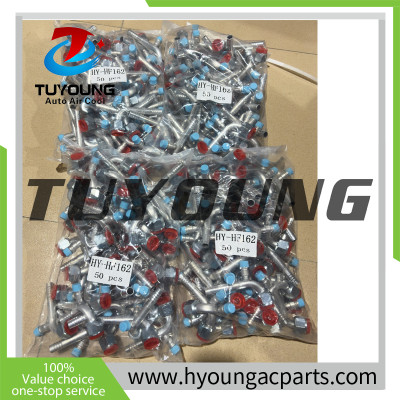 China supplier hight quality auto a/c pipe fittings; fitting in #6,  #8, #10.