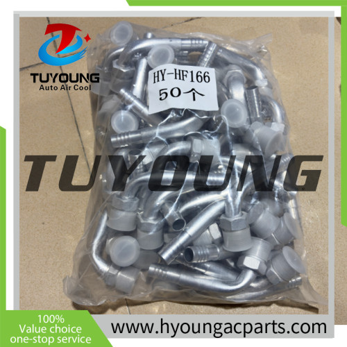 China supplier hight quality auto a/c pipe fittings; fitting in #6,  #8, #10, #12.