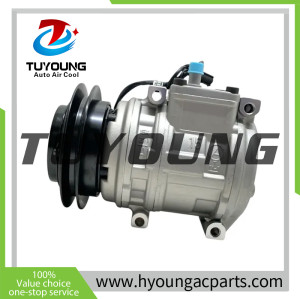 10PA15C 12V 1A air conditioning compressor fit LS PLUS 80/100/125 Tractor; SANY Excavators SY55, SY60, SY60Pro, SY80, SY95 1224032700 OG3110024 12240-32700
