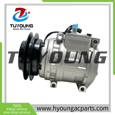 10PA15C 12V 1A air conditioning compressor fit LS PLUS 80/100/125 Tractor; SANY Excavators SY55, SY60, SY60Pro, SY80, SY95 1224032700 OG3110024 12240-32700