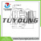 AC Compressor V5 6pk 118mm 12v with correct electrical connector