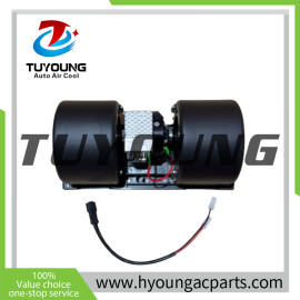 TUYOUNG auto air conditioning blower fan motor with resistor for Cat Caterpillar JCB 4178129 417-8129 335E9706 12V, HY-FM177M