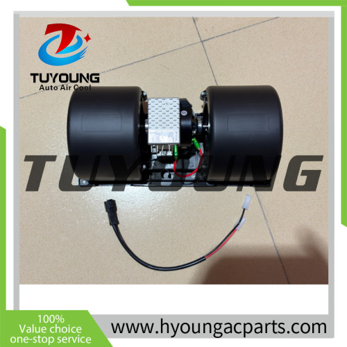 TUYOUNG auto air conditioning blower fan motor with resistor for Cat Caterpillar JCB 4178129 417-8129 335E9706 12V, HY-FM177M