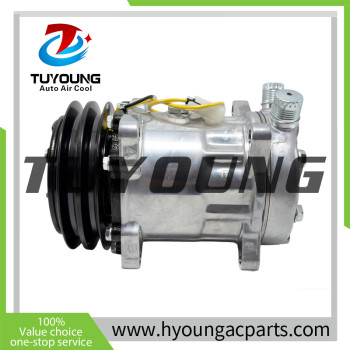 TUYOUNG favourable price SD7H15 auto AC compressor for JCB Backhoe Loader 3CX 4CX 123/04999 SD S8220 24V 2PK