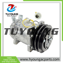 TUYOUNG favourable price SD7H15 auto AC compressor for JCB Backhoe Loader 3CX 4CX 123/04999 SD S8220 24V 2PK